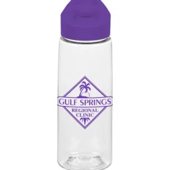 Clear Impact Flair Bottle with Flip Carry Lid - 26 oz