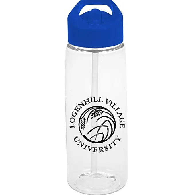 Clear Impact Flair Bottle with Flip Straw Lid - 26 oz