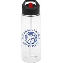 Clear Impact Flair Bottle with Two-Tone Flip Straw Lid - 26 oz