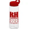 Clear Impact Flair Bottle with Tethered Lid - 26 oz