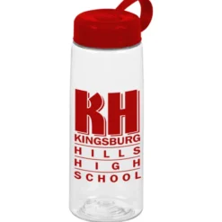 Clear Impact Flair Bottle with Tethered Lid - 26 oz