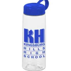 Clear Impact Flair Bottle with Tethered Lid - 26 oz