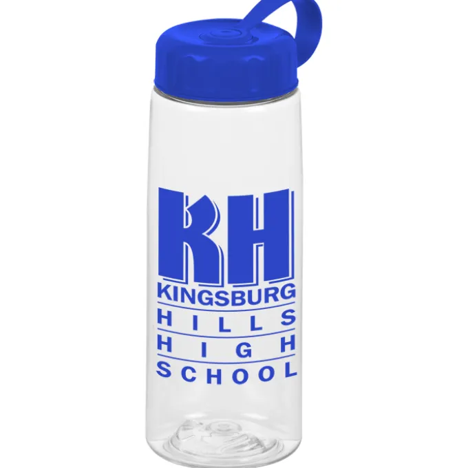 Clear Impact Flair Bottle with Tethered Lid - 26 oz