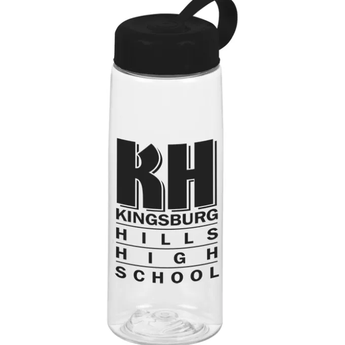 Clear Impact Flair Bottle with Tethered Lid - 26 oz