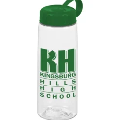 Clear Impact Flair Bottle with Tethered Lid - 26 oz