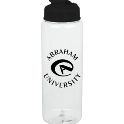 Clear Impact Guzzler Sport Bottle with Flip Lid - 32 oz