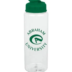 Clear Impact Guzzler Sport Bottle with Flip Lid - 32 oz