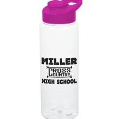 Clear Impact Guzzler Sport Bottle with Flip Carry Lid - 32 oz