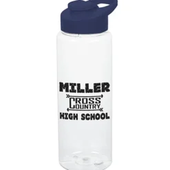 Clear Impact Guzzler Sport Bottle with Flip Carry Lid - 32 oz