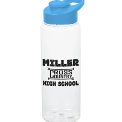 Clear Impact Guzzler Sport Bottle with Flip Carry Lid - 32 oz
