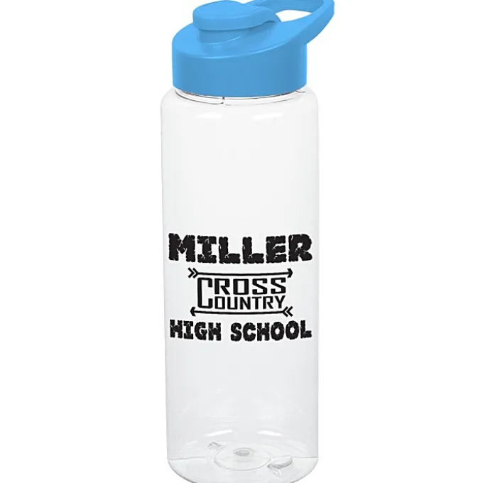 Clear Impact Guzzler Sport Bottle with Flip Carry Lid - 32 oz