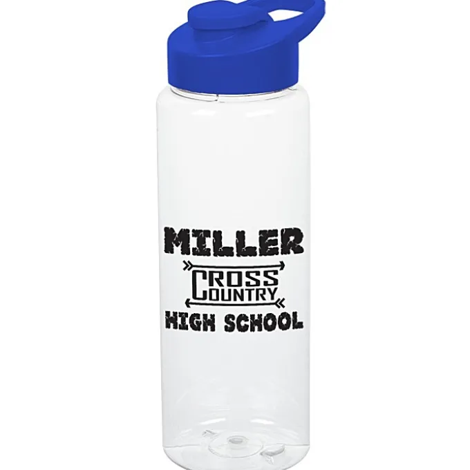 Clear Impact Guzzler Sport Bottle with Flip Carry Lid - 32 oz