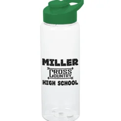 Clear Impact Guzzler Sport Bottle with Flip Carry Lid - 32 oz