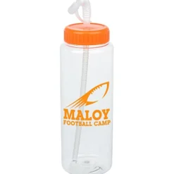 Clear Impact Guzzler Sport Bottle with Straw Lid - 32 oz