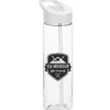 Clear Impact Halcyon Water Bottle with Flip Straw Lid - 24 oz
