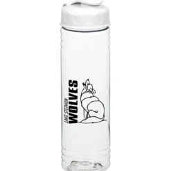 Clear Impact Halcyon Water Bottle with Flip Lid - 24 oz
