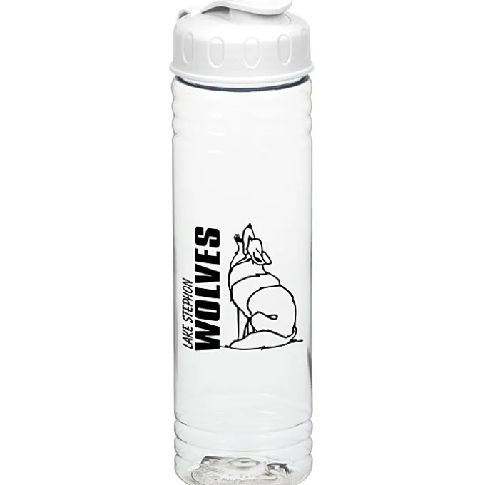 Clear Impact Halcyon Water Bottle with Flip Lid - 24 oz
