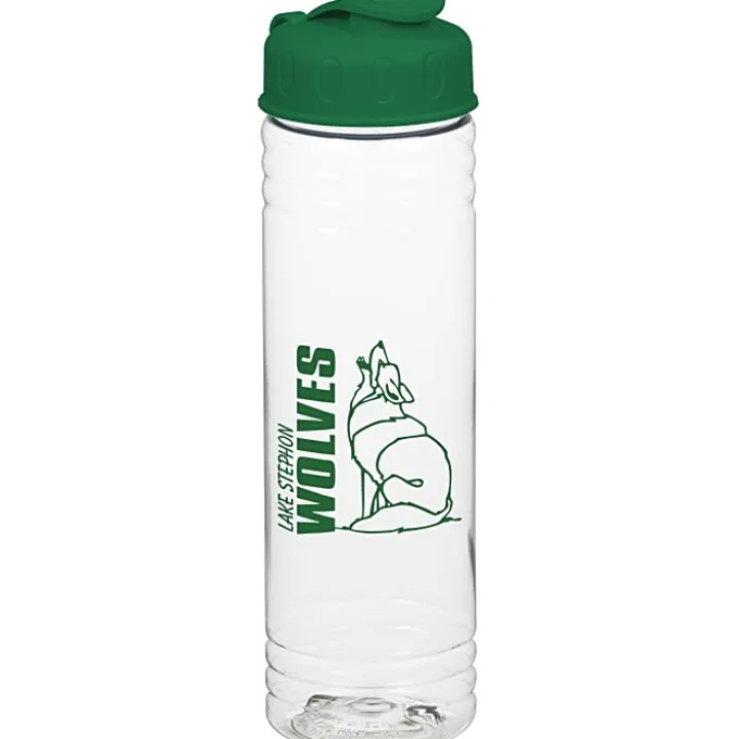 Clear Impact Halcyon Water Bottle with Flip Lid - 24 oz