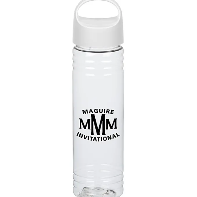Clear Impact Halcyon Water Bottle with Oval Crest Lid - 24 oz