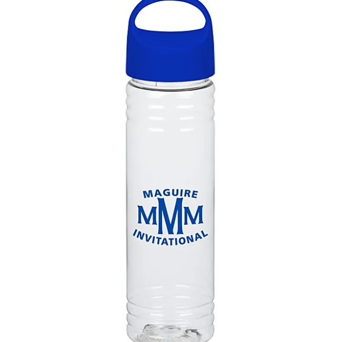 Clear Impact Halcyon Water Bottle with Oval Crest Lid - 24 oz