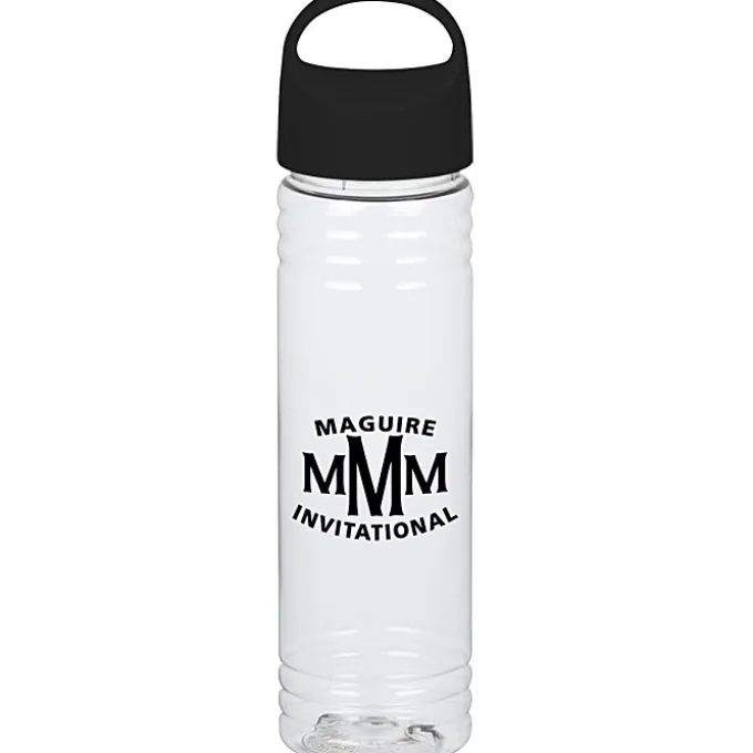 Clear Impact Halcyon Water Bottle with Oval Crest Lid - 24 oz