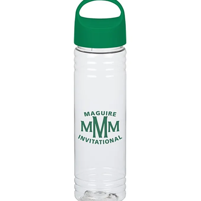 Clear Impact Halcyon Water Bottle with Oval Crest Lid - 24 oz