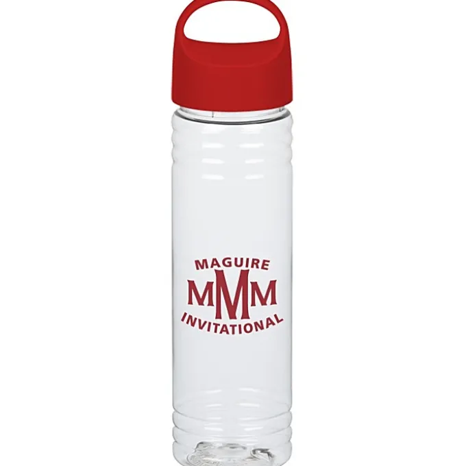 Clear Impact Halcyon Water Bottle with Oval Crest Lid - 24 oz