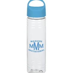 Clear Impact Halcyon Water Bottle with Oval Crest Lid - 24 oz
