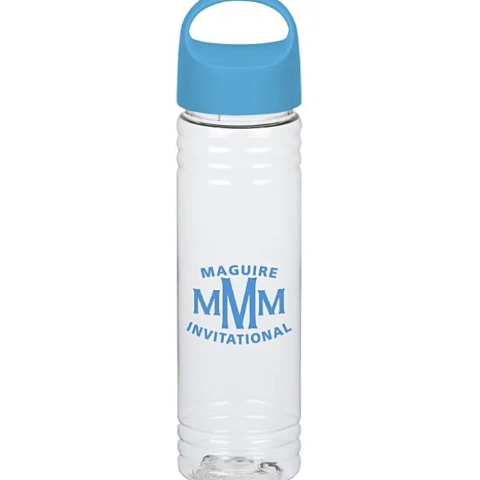 Clear Impact Halcyon Water Bottle with Oval Crest Lid - 24 oz