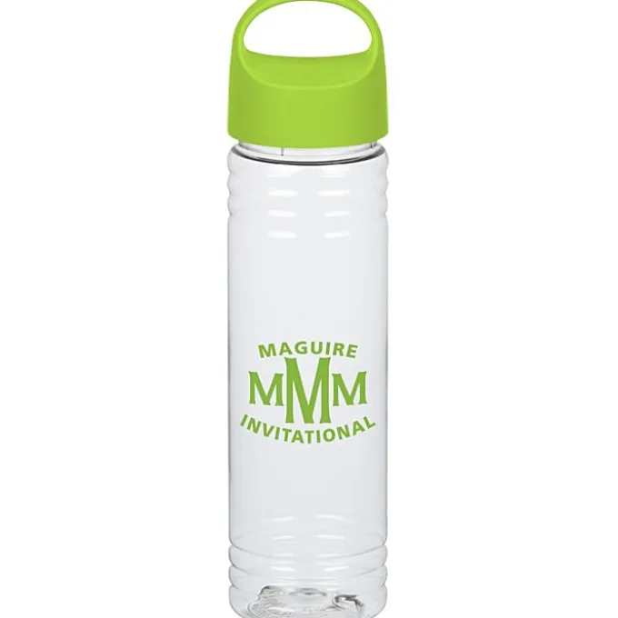 Clear Impact Halcyon Water Bottle with Oval Crest Lid - 24 oz