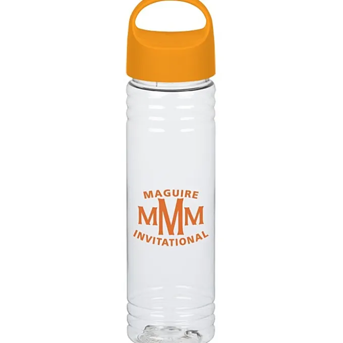 Clear Impact Halcyon Water Bottle with Oval Crest Lid - 24 oz