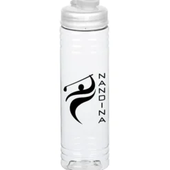 Clear Impact Halcyon Water Bottle with Flip Drink Lid - 24 oz