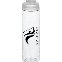 Clear Impact Halcyon Water Bottle with Flip Drink Lid - 24 oz