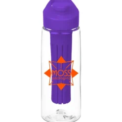 Clear Impact Infuser Flair Bottle with Flip Carry Lid - 26 oz