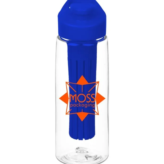 Clear Impact Infuser Flair Bottle with Flip Carry Lid - 26 oz