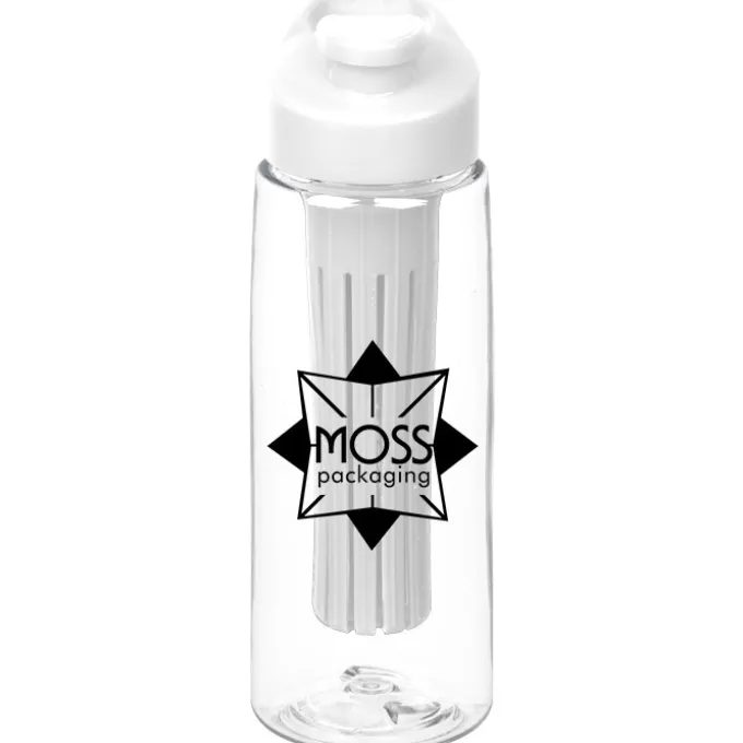 Clear Impact Infuser Flair Bottle with Flip Carry Lid - 26 oz