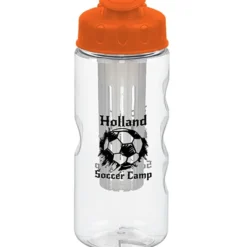 Clear Impact Infuser Mini Mountain Bottle with Flip Lid - 22 oz