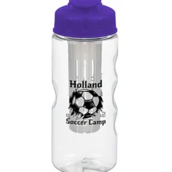 Clear Impact Infuser Mini Mountain Bottle with Flip Lid - 22 oz