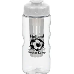 Clear Impact Infuser Mini Mountain Bottle with Flip Lid - 22 oz