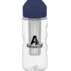 Clear Impact Infuser Mini Mountain Bottle with Flip Carry Lid - 22 oz