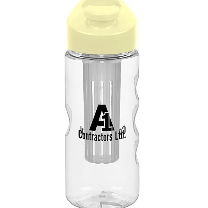 Clear Impact Infuser Mini Mountain Bottle with Flip Carry Lid - 22 oz
