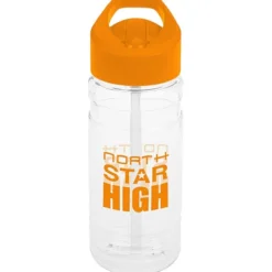 Clear Impact Line Up Bottle with Flip Straw Lid - 20 oz