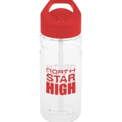 Clear Impact Line Up Bottle with Flip Straw Lid - 20 oz