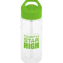 Clear Impact Line Up Bottle with Flip Straw Lid - 20 oz