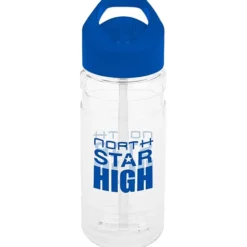 Clear Impact Line Up Bottle with Flip Straw Lid - 20 oz