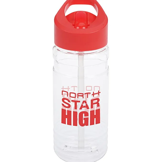 Clear Impact Line Up Bottle with Flip Straw Lid - 20 oz