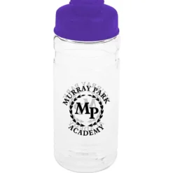 Clear Impact Line Up Bottle with Flip Lid - 20 oz