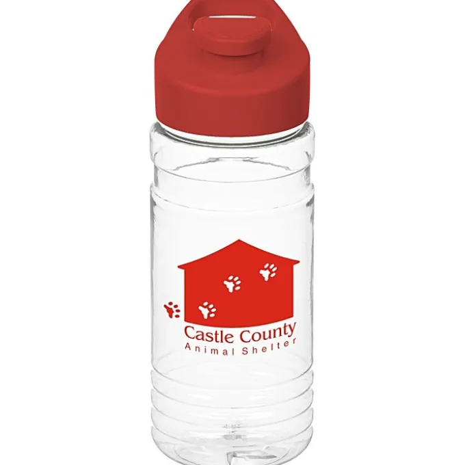 Clear Impact Line Up Bottle with Flip Carry Lid - 20 oz