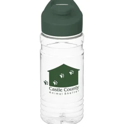 Clear Impact Line Up Bottle with Flip Carry Lid - 20 oz