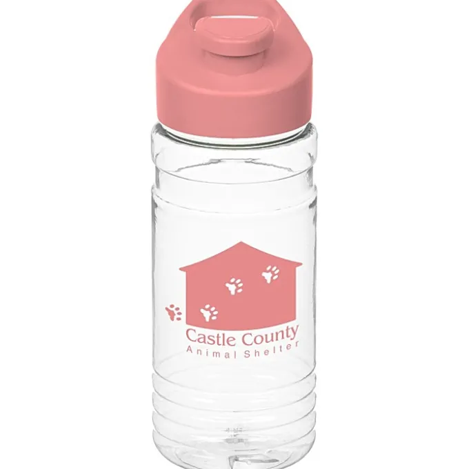 Clear Impact Line Up Bottle with Flip Carry Lid - 20 oz